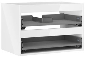 Mexen Box-A korpus szafki podumywalkowej 70 cm, 2 szuflady, biały połysk - 91AX0-0700-470-2-00