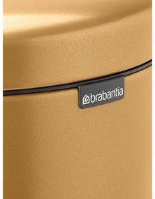 Stalowy kosz na śmieci z pedałem w kolorze złota 30 l NewIcon – Brabantia