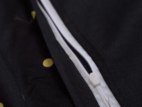 PrzytulneMieszkanie.pl PrzytulneMieszkanie.pl Pościel z mikrowłókna VISATA czarna Rozmiar pościeli: 70 x 80 cm | 140 x 200 cm