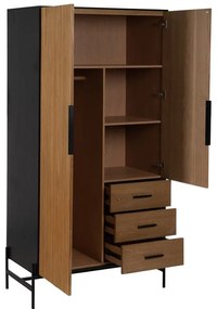 Szafa w dekorze jesionu w naturalnym kolorze 104x203 cm – Ixia