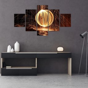 Obraz - Malowanie światłem (125x70 cm)