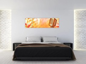 Obraz - Mikrofon retro (170x50 cm)
