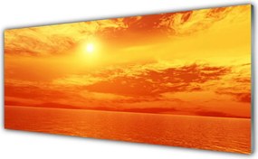 Panel Szklany Słoneczny Blask nad Morzem