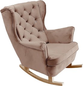 Fotel Relax z Tapicerowanym Siedzeniem i Podłokietnikami, Fotel TV 102x81x95cm Cappuccino_29839