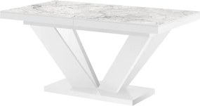 Stół z marmurowym blatem w połysku Viva 2 Hubertus