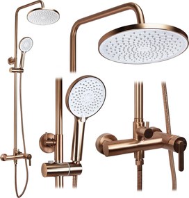 Zestaw natryskowy Rea Ontario Miedź Szczotkowana