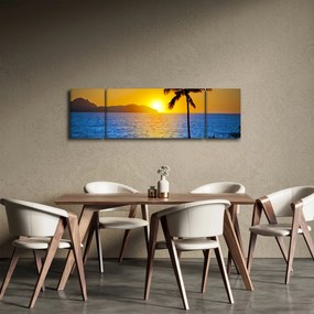 Obraz - Zachód słońca nad morzem (170x50 cm)