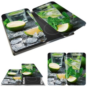 Szklane płyty ochronne MOJITO na kuchenkę – 2 sztuki, WENKO