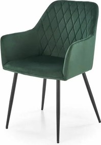 Krzesło tapicerowane K558 VELVET zielone