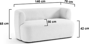 Masseno Sofa MOCHI Nowoczesna sofa - Beżowy, SORRISO 6