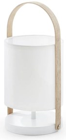 Biała lampa stołowa Kave Home Zayla
