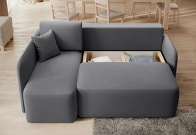 PROMOCJA Ciemnoszary narożnik HADSON prawy róg II klasa jakości Wersja: Prawy róg