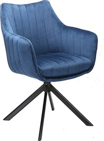 Krzesło AZALIA VELVET granatowe