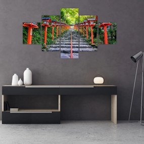 Obraz - Sanktuarium Kifune (125x70 cm)