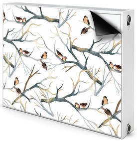 Maskownica dekoracyjna grzejnika Wróble na gałęziach