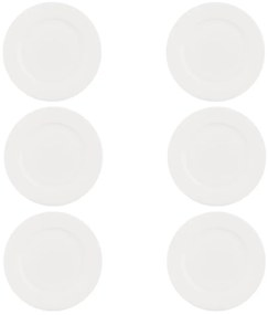 Białe porcelanowe talerze zestaw 6 szt. ø 27 cm Ala – Villa Altachiara
