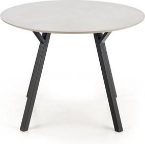 Stół do jadalni z okrągłym blatem na metalowej podstawie Balrog