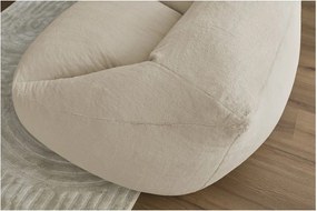 Beżowy worek do siedzenia z imitacji futra Lilibet – Bobochic Paris