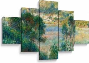 Obraz - Auguste Renoir, View of Monte Carlo from Cap Martin, reprodukcje (125x70 cm)
