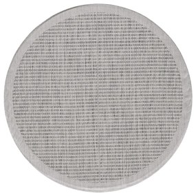 Jasnoszary okrągły dywan odpowiedni na zewnątrz ø 200 cm Giza 1410 – Ayyildiz Carpets