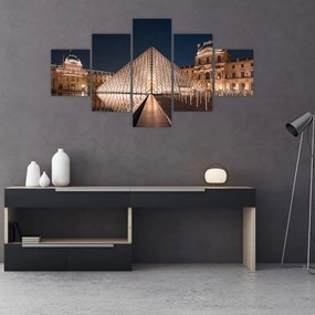 Obraz - Luwr w nocy (125x70 cm)