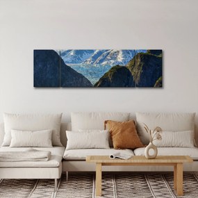 Obraz krajobrazu z górami (170x50 cm)