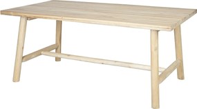 Stół ogrodowy dł. 180 cm z drewna tekowego - Jasny naturalny - TULUM od MYLIA