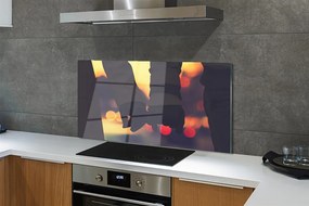 Szklany Panel Dłonie Zakochanych w Blasku Świateł