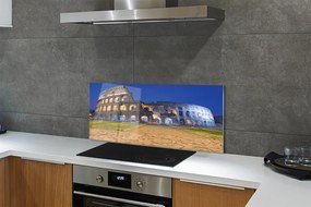 Szkło do Kuchni na Ścianę Koloseum w Blasku Zachodzącego Słońca