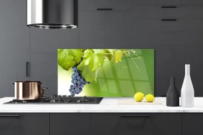 Szkło do Kuchni na Ścianę Dojrzałe Winogrona w Winnicy