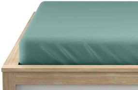 PrzytulneMieszkanie.pl Prześcieradło Jersey EXCLUSIVE mentol 200x220 cm, 100% bawełna
