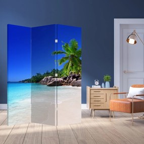 Parawan - Plaża na wyspie Praslin (126x170 cm)