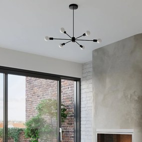 Czarna lampa wisząca 86.5x68 cm Benedett – Nice Lamps