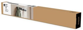 Czarny wieszak ścienny z drewna topolowego Flip – Umbra