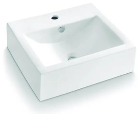 Bathco 0010 - Umywalka nablatowa BOLONIA 51x45,5 cm porcelana/biała