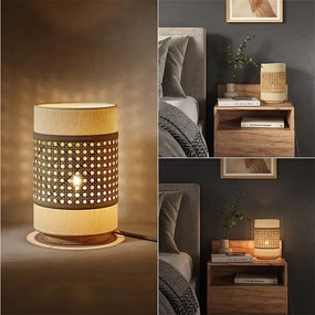 Lampa stołowa kremowy 17.5x17.5x26.5 morten