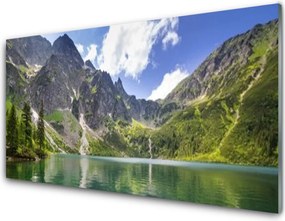 Panel Szklany Krystaliczne Jezioro W Górach