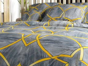 PrzytulneMieszkanie.pl PrzytulneMieszkanie.pl Pościel z mikrofibry RYNETH szara Rozmiar pościeli: 70 x 80 cm | 140 x 200 cm