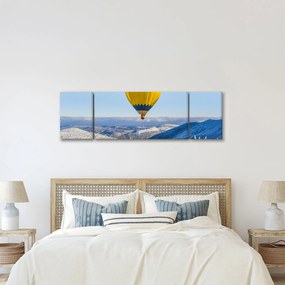 Obraz - Lot nad zimowym krajobrazem (170x50 cm)