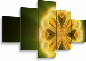 Obraz żółtego kwiatu (125x70 cm)