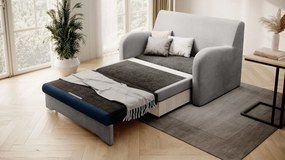 Sofa rozkładana z funkcją spania ARIO jasnoszara/granatowa ELTAP