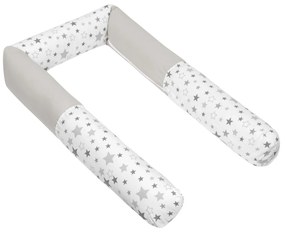 Bellatex Płaszcz do łóżeczka cylinder Stars szary,240 cm