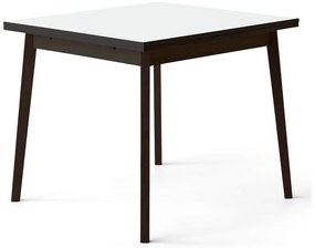 Czarno-biały rozkładany stół w dekorze dębu Hammel Single, 90 x 90 cm