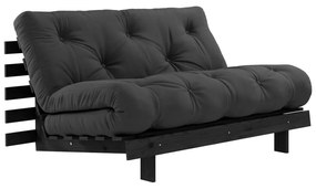 Ciemnoszara rozkładana sofa 140 cm Roots Black Night – Karup Design