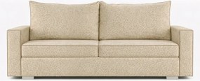 Sofa z Funkcją Spania DRAVOS Beżowa Boucle Nowoczesna