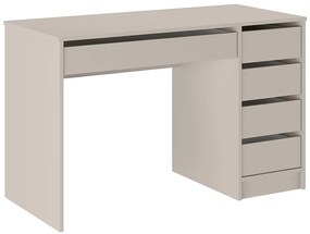 Biurko z 5 szufladami – Beżowe - JENEMI