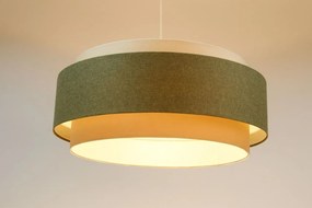 Lampa wisząca ERUTAN DUDU kremowa/zielona BPS KONCEPT