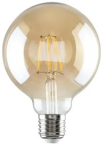 Żarówka dekoracyjna LED Rabalux, bursztynowa, E27,G95, 5,4 W, 510 lm