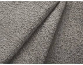 Jasnoszary rozkładany/ze schowkiem narożnik z materiału bouclé (lewostronny/z szezlongiem) Kyoto – Cosmopolitan Design
