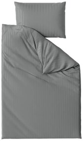 PrzytulneMieszkanie.pl PrzytulneMieszkanie.pl Hotelowa pościel z mikrofibry JASMINE PURE szare - pasek 2 cm, kieszeń hotelowa Rozmiar pościeli: 70 x 90 cm | 140 x 200 cm